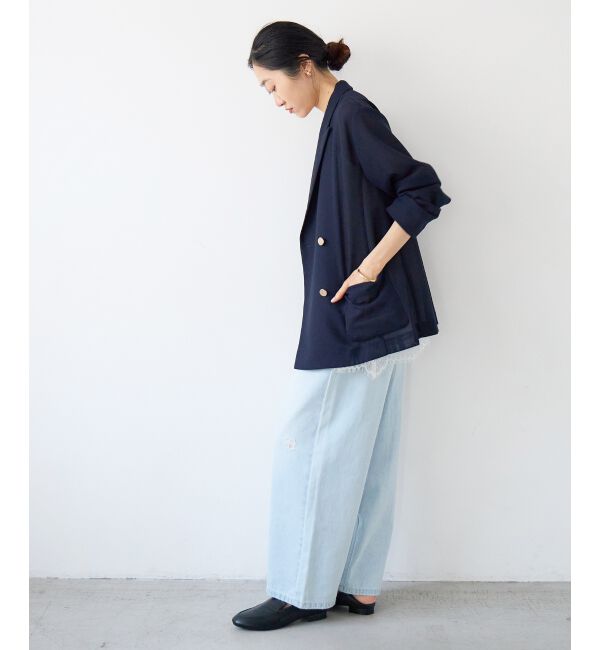  「【手洗い可】メッシュダブルブレストジャケット」|その他|