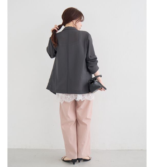  「【手洗い可】メッシュダブルブレストジャケット」|その他|