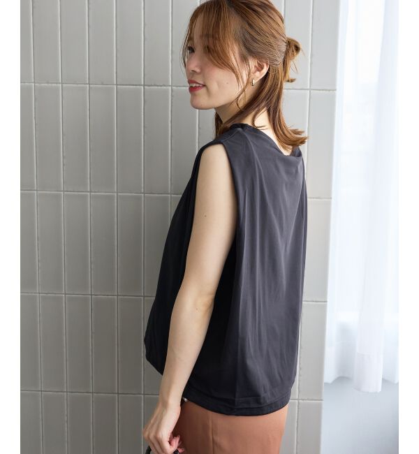  「《WEB限定アイテム》マルチファンクションショルダータックトップス」|Tシャツ・カットソー|