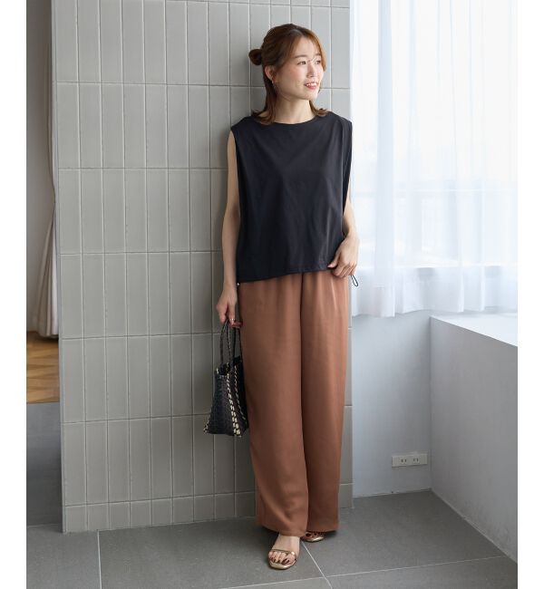  「《WEB限定アイテム》マルチファンクションショルダータックトップス」|Tシャツ・カットソー|