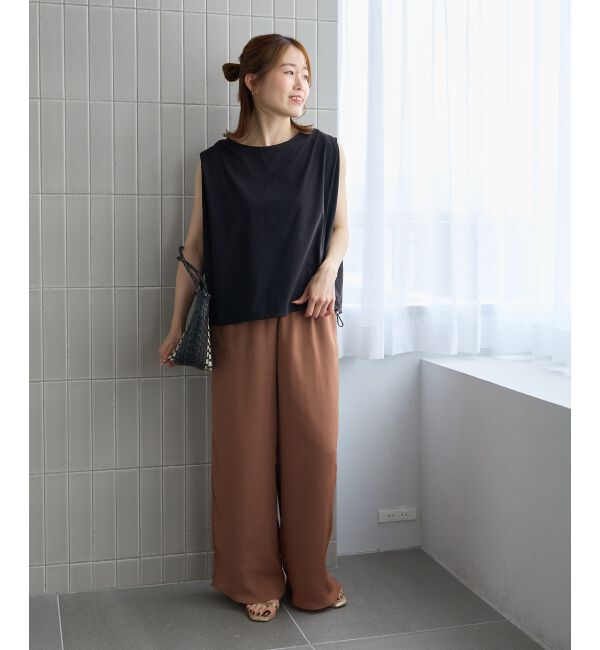  「《WEB限定アイテム》マルチファンクションショルダータックトップス」|Tシャツ・カットソー|