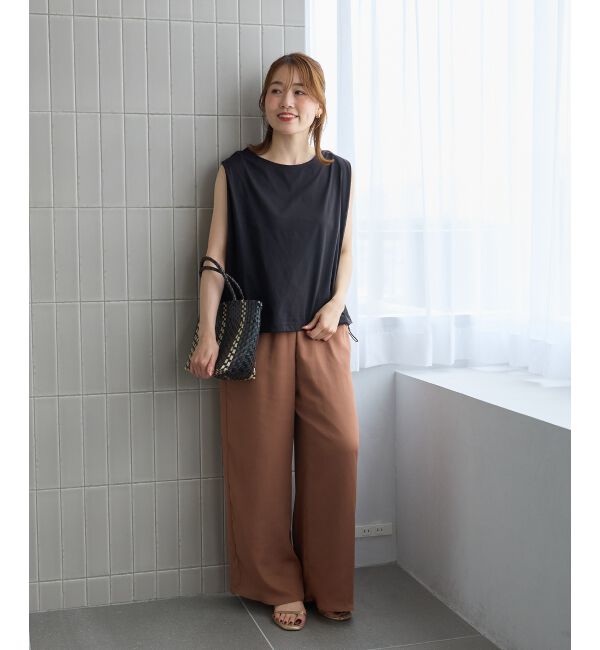  「《WEB限定アイテム》マルチファンクションショルダータックトップス」|Tシャツ・カットソー|