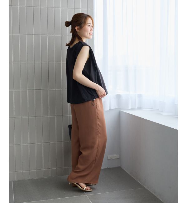  「《WEB限定アイテム》マルチファンクションショルダータックトップス」|Tシャツ・カットソー|