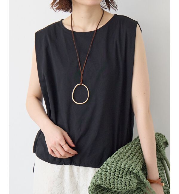  「《WEB限定アイテム》マルチファンクションショルダータックトップス」|Tシャツ・カットソー|