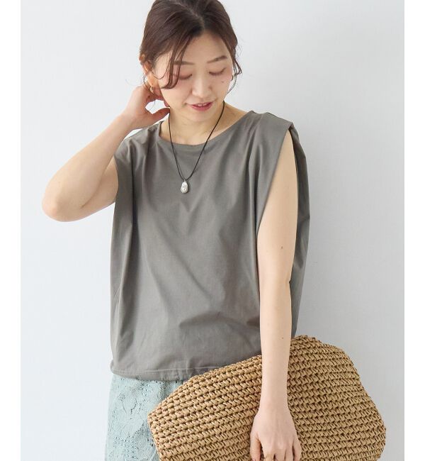  「《WEB限定アイテム》マルチファンクションショルダータックトップス」|Tシャツ・カットソー|