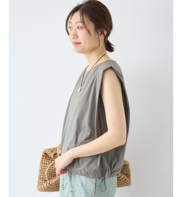  「《WEB限定アイテム》マルチファンクションショルダータックトップス」|Tシャツ・カットソー|