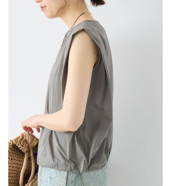  「《WEB限定アイテム》マルチファンクションショルダータックトップス」|Tシャツ・カットソー|