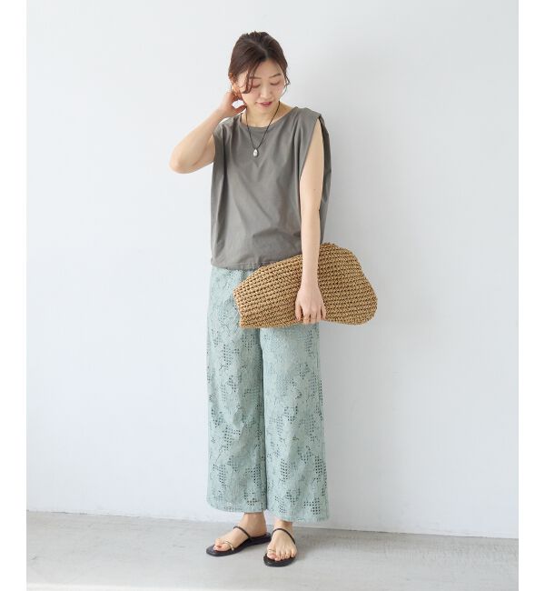  「《WEB限定アイテム》マルチファンクションショルダータックトップス」|Tシャツ・カットソー|