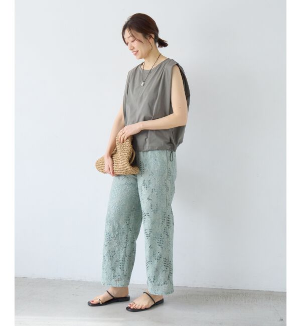  「《WEB限定アイテム》マルチファンクションショルダータックトップス」|Tシャツ・カットソー|