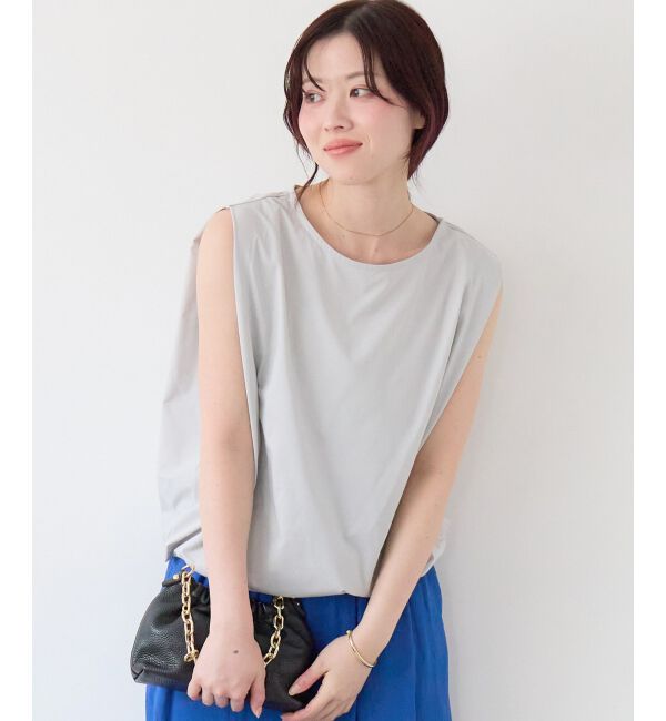  「《WEB限定アイテム》マルチファンクションショルダータックトップス」|Tシャツ・カットソー|