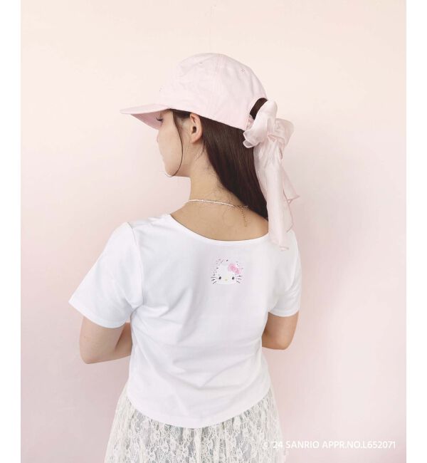 MAJESTICLEGON「ハローキティ パールリボンT」|Tシャツ・カットソー|オフ
