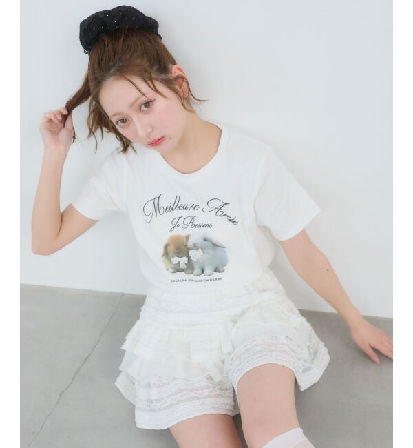  「Fluffy friendsTシャツ」|Tシャツ・カットソー|