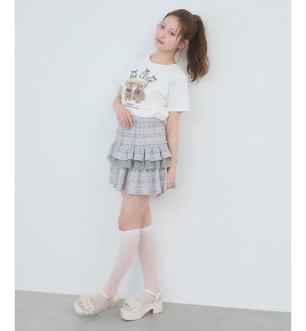  「Fluffy friendsTシャツ」|Tシャツ・カットソー|