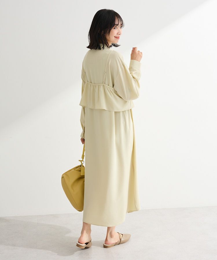 Green Parks「SET2点フリルビスチェ＋シャツワンピース」|ワンピース|