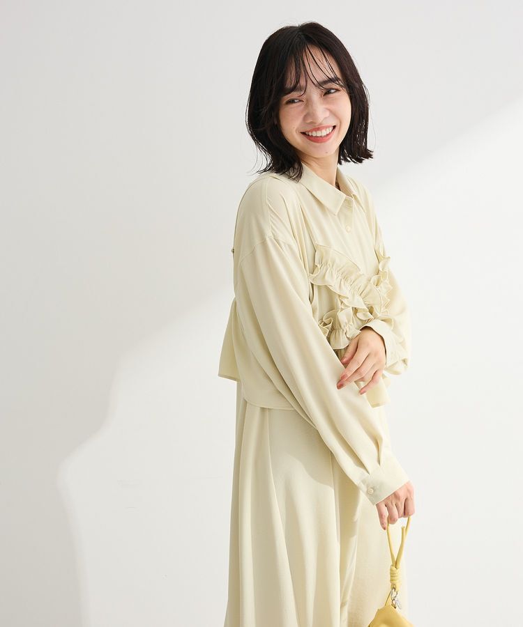 Green Parks「SET2点フリルビスチェ＋シャツワンピース」|ワンピース|