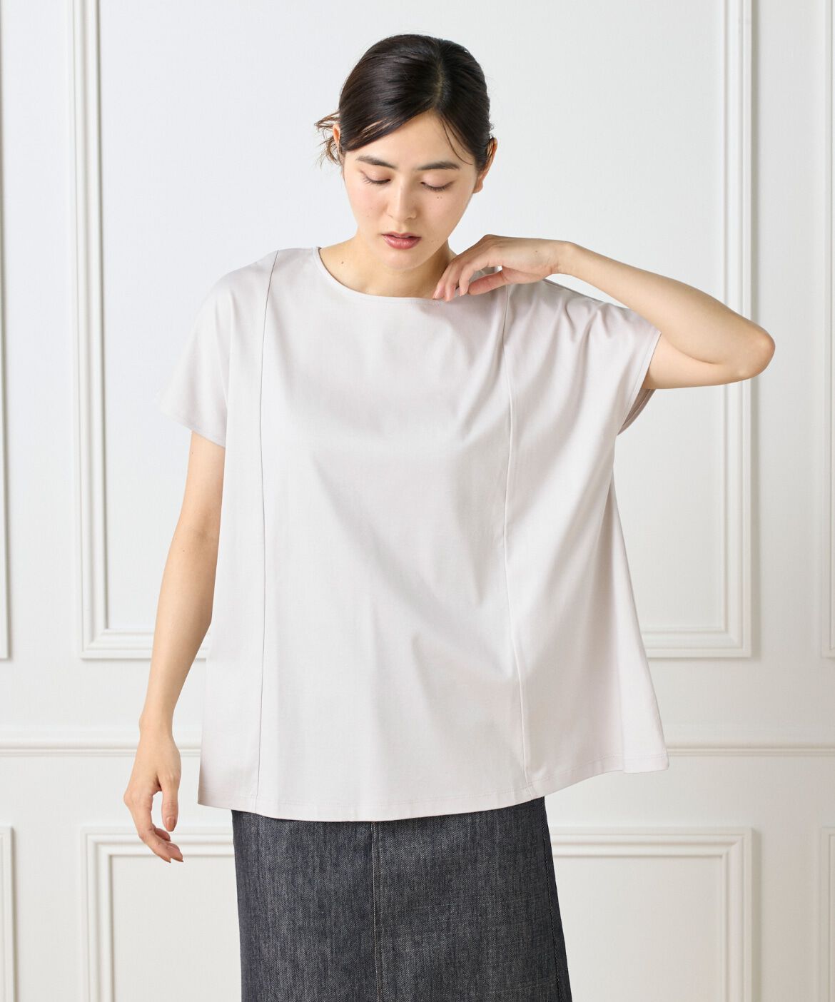 DAY by DAY it&rsquo;s international「裾フレアープルオーバー」|Tシャツ・カットソー|グレー1