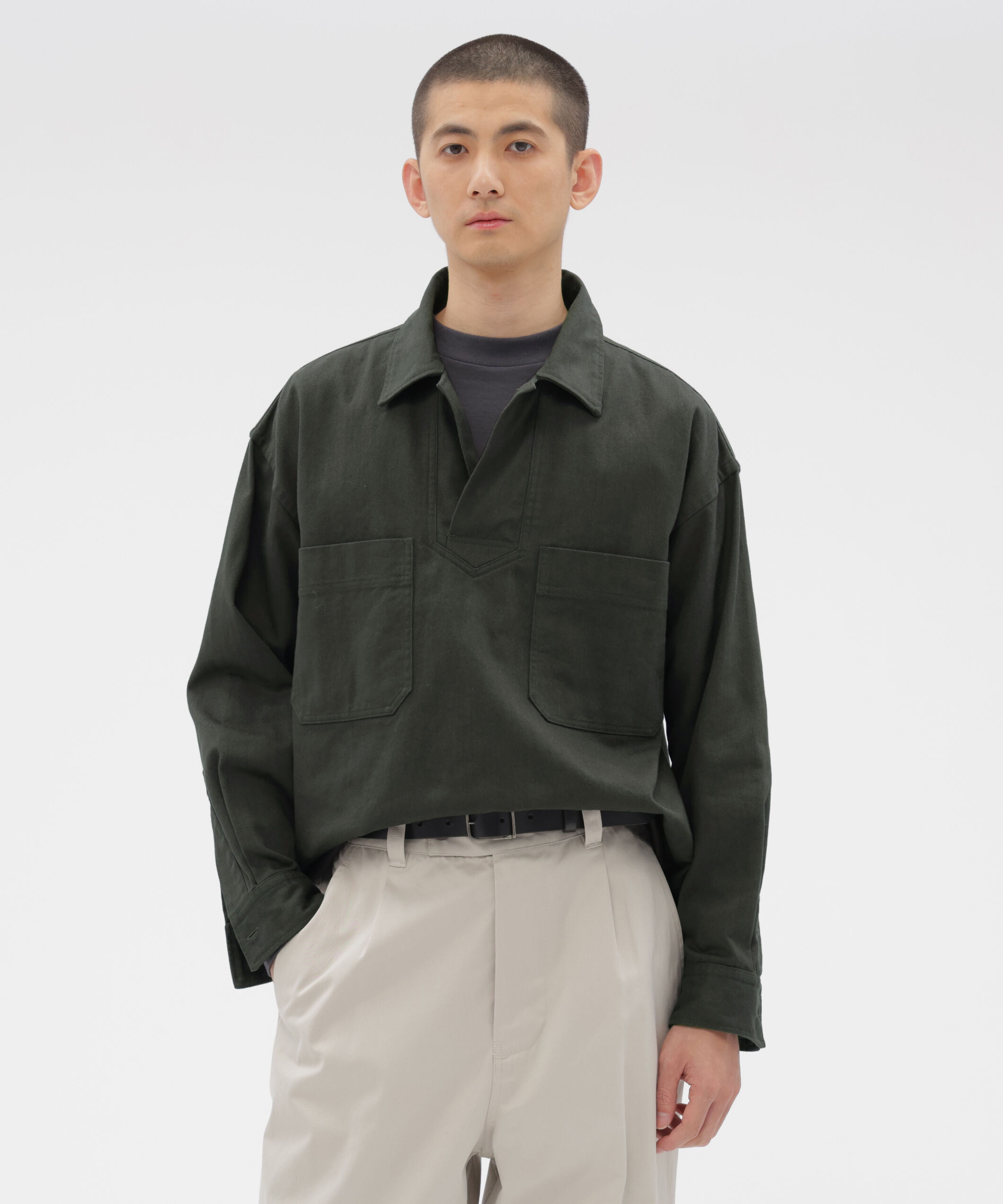 MHL.「WORK COTTON DRILL SHIRT」|シャツ・ブラウス|SLATE7