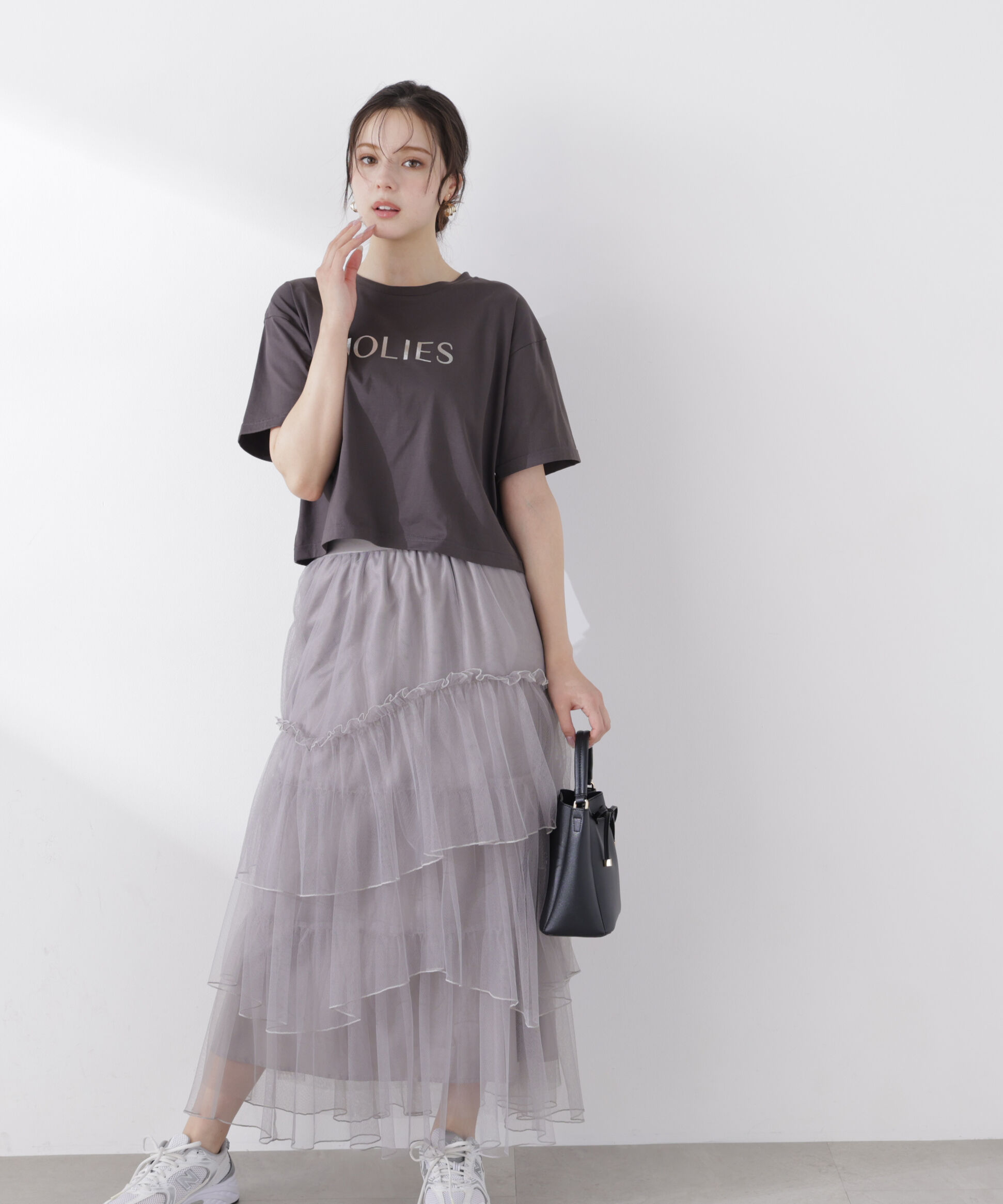 PROPORTION BODY DRESSING「ランダムティアードチュールスカート　26SS」|スカート|