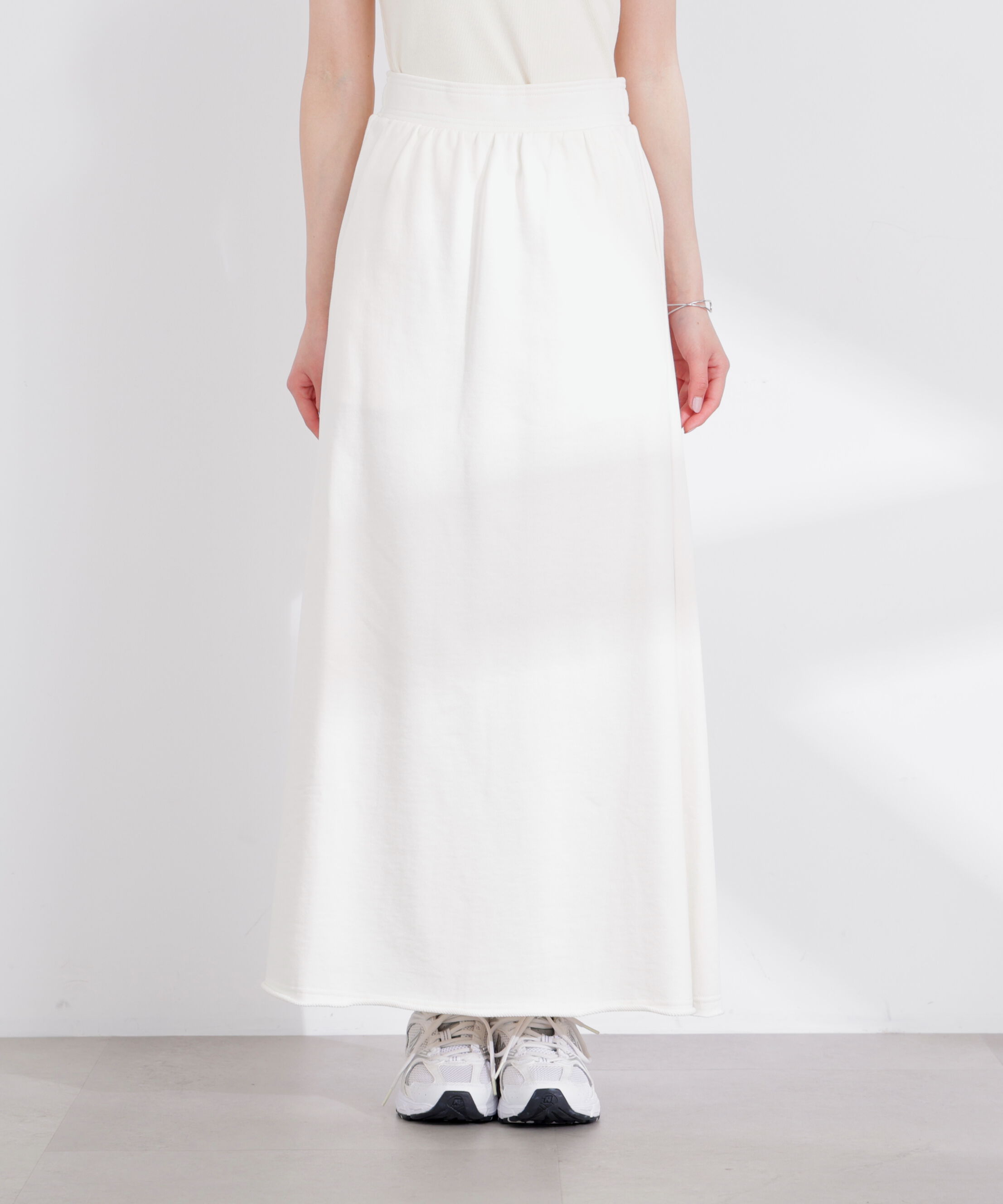 PROPORTION BODY DRESSING「〈a/mie〉裏毛ナロースカート 26SS」|スカート|