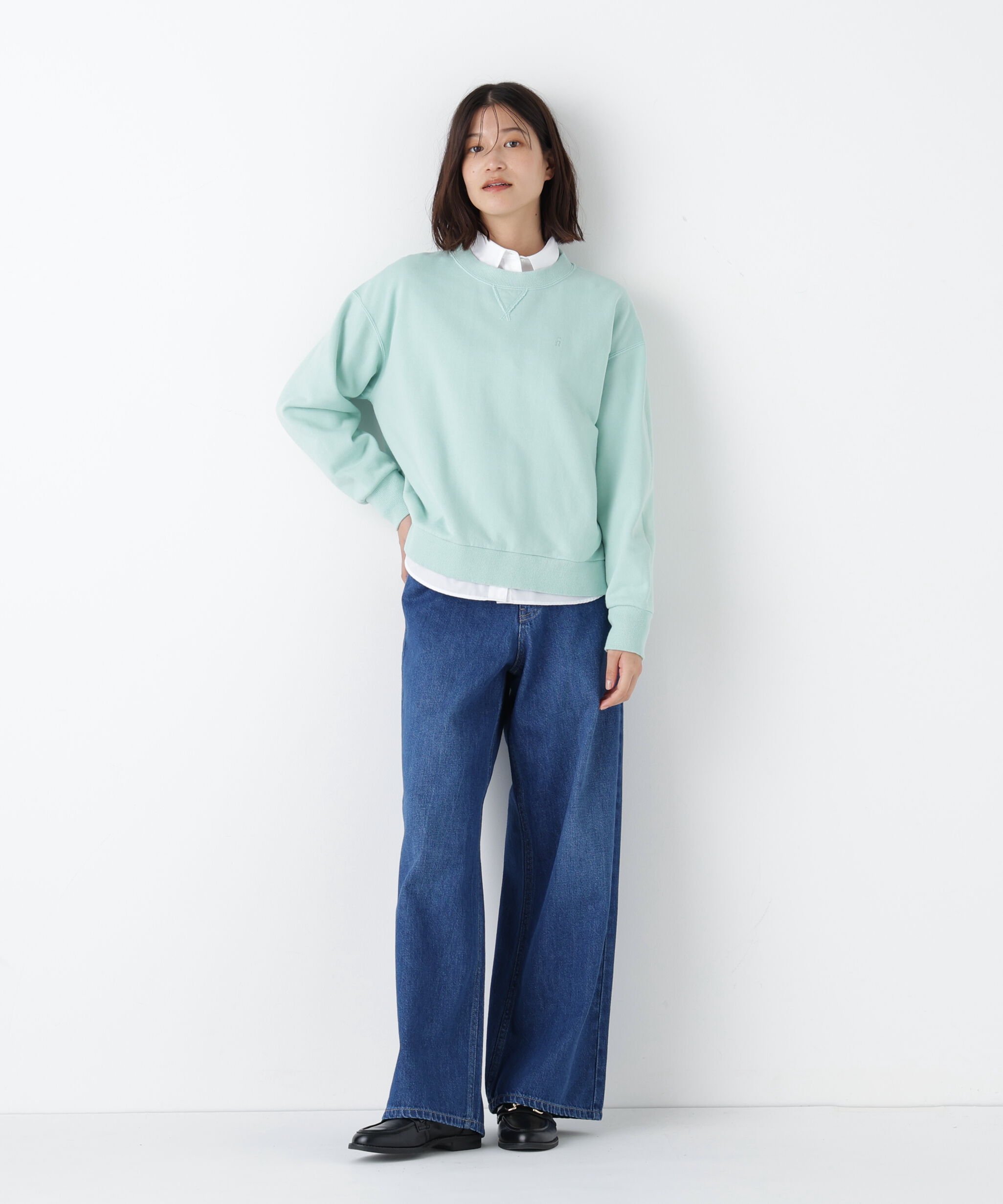  「◆ソフトデニムセミワイドパンツ」|その他|