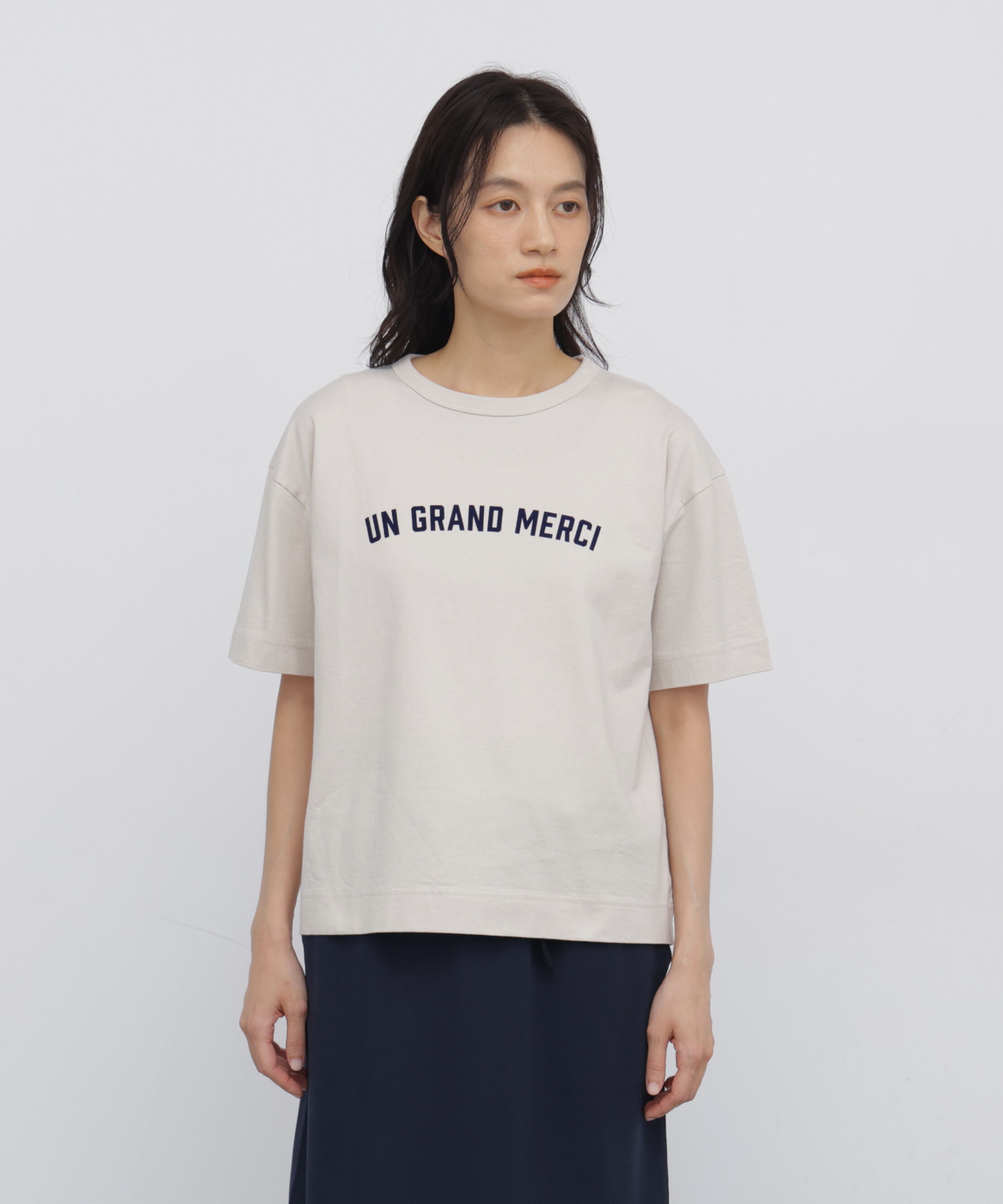  「◆フロッキープリントクルーネックＴシャツ」|Tシャツ・カットソー|