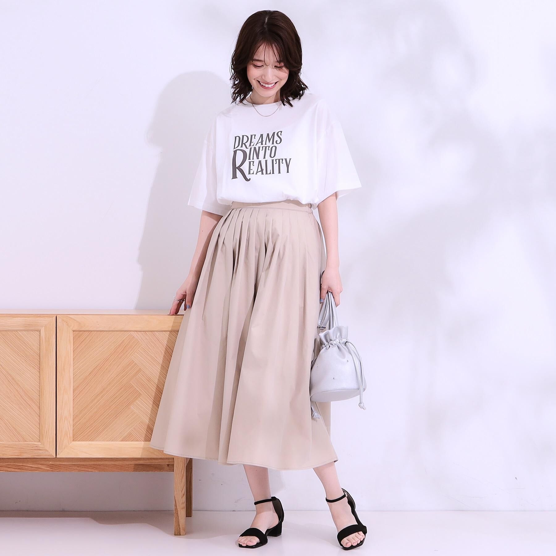 SHOO･LA･RUE「【選べる4柄】コットンプリントロゴTシャツ」|Tシャツ・カットソー|