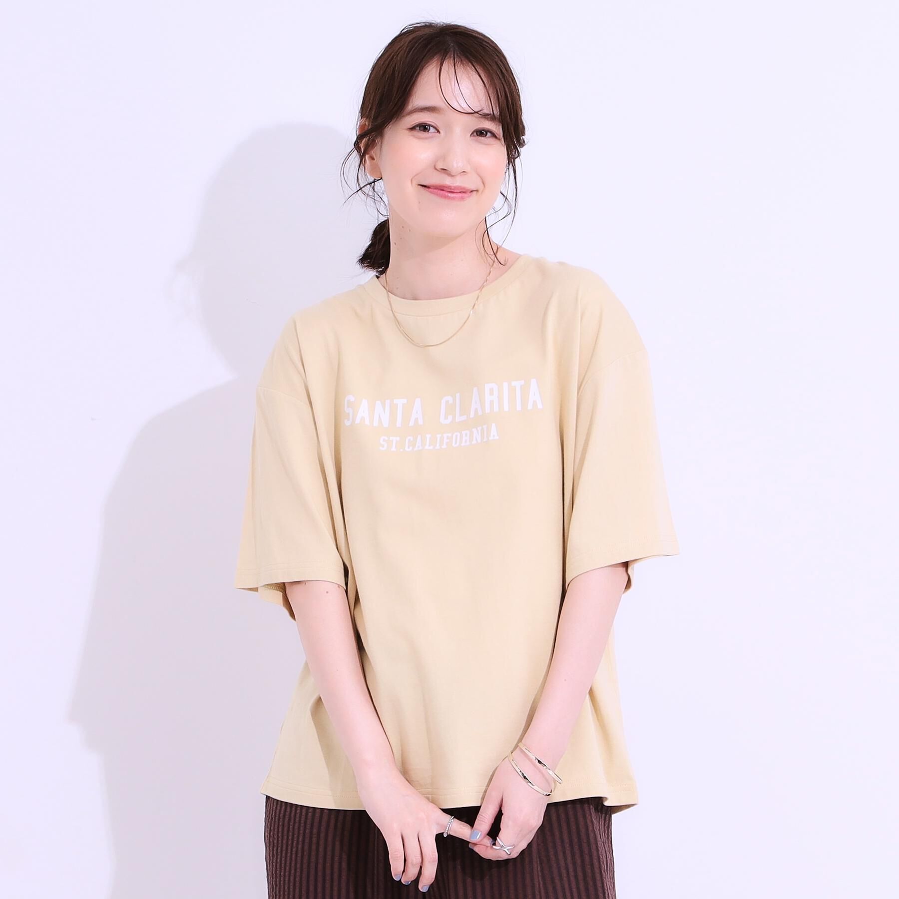 SHOO･LA･RUE「【選べる4柄】コットンプリントロゴTシャツ」|Tシャツ・カットソー|