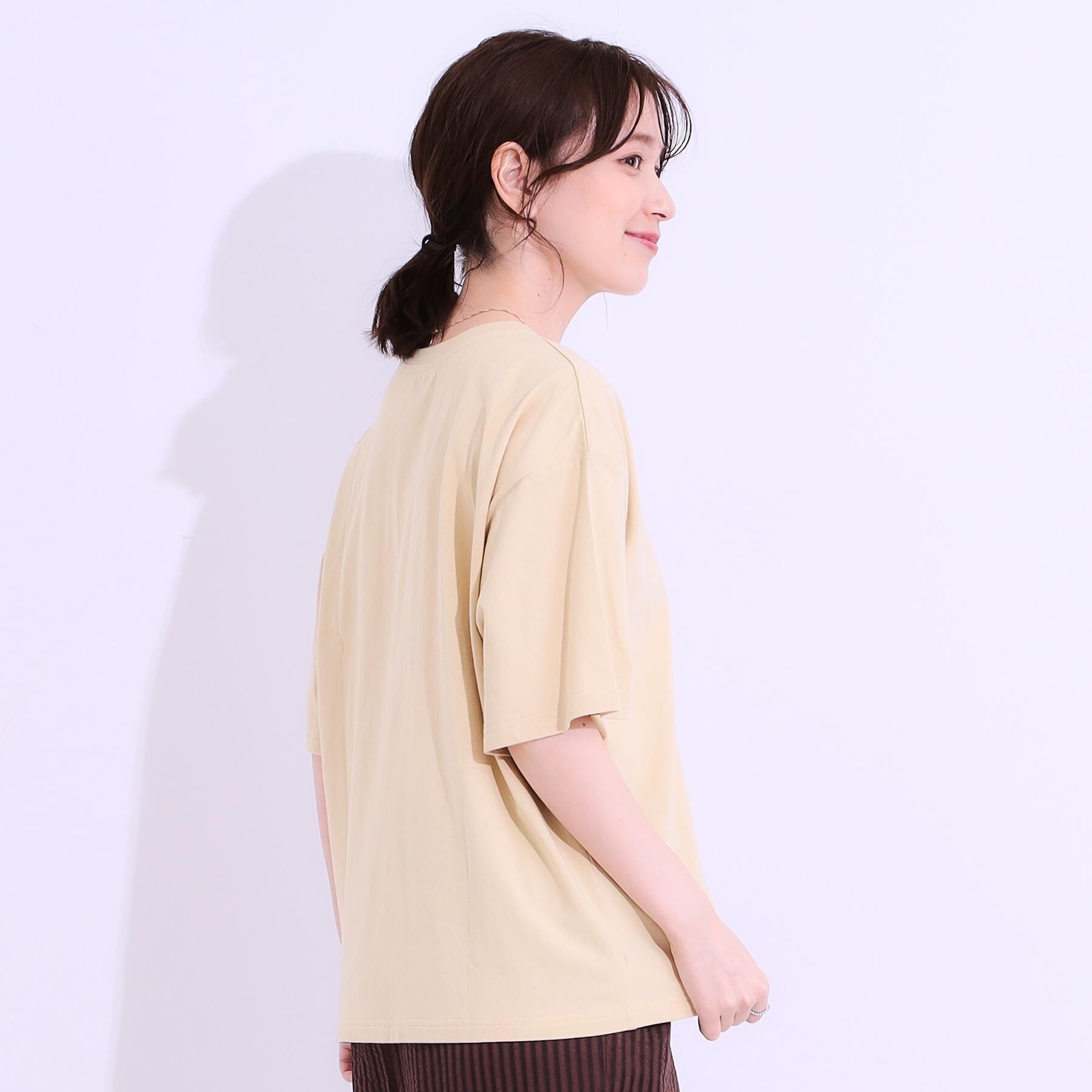 SHOO･LA･RUE「【選べる4柄】コットンプリントロゴTシャツ」|Tシャツ・カットソー|