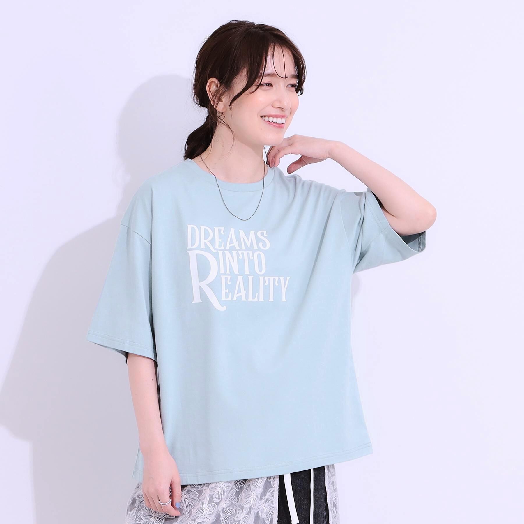 SHOO･LA･RUE「【選べる4柄】コットンプリントロゴTシャツ」|Tシャツ・カットソー|