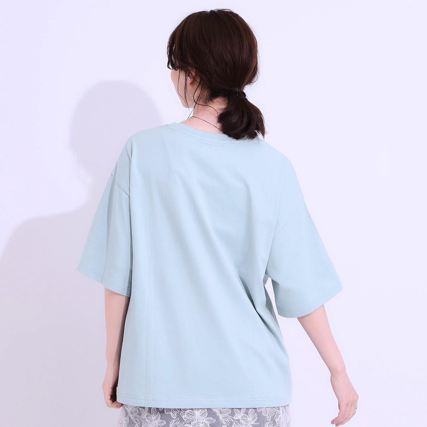 SHOO･LA･RUE「【選べる4柄】コットンプリントロゴTシャツ」|Tシャツ・カットソー|
