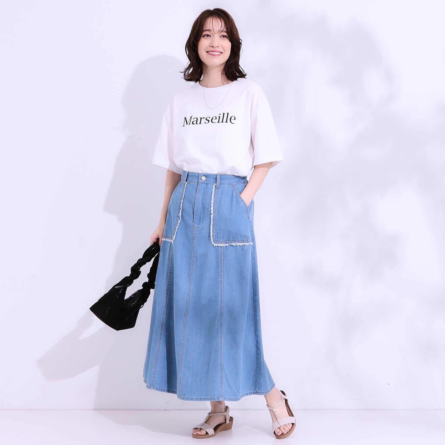 SHOO･LA･RUE「【選べる4柄】コットンプリントロゴTシャツ」|Tシャツ・カットソー|