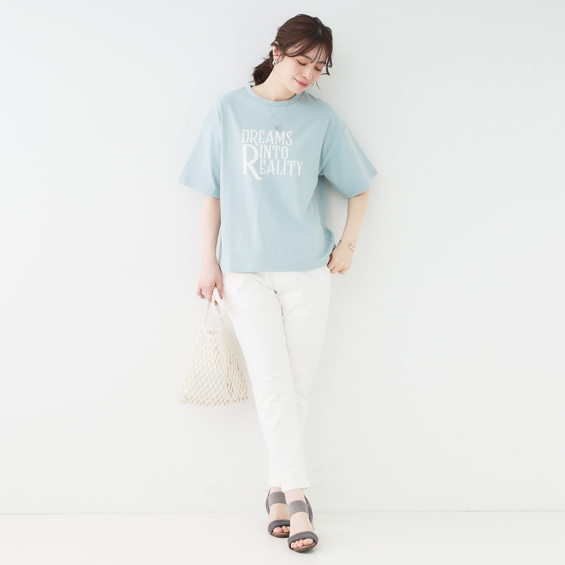 SHOO･LA･RUE「【選べる4柄】コットンプリントロゴTシャツ」|Tシャツ・カットソー|