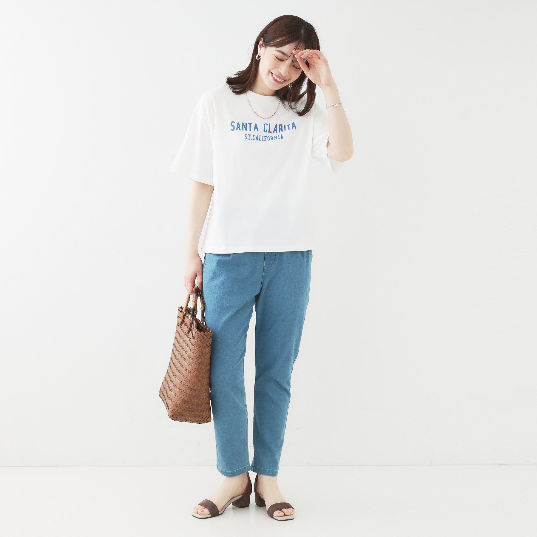 SHOO･LA･RUE「【選べる4柄】コットンプリントロゴTシャツ」|Tシャツ・カットソー|