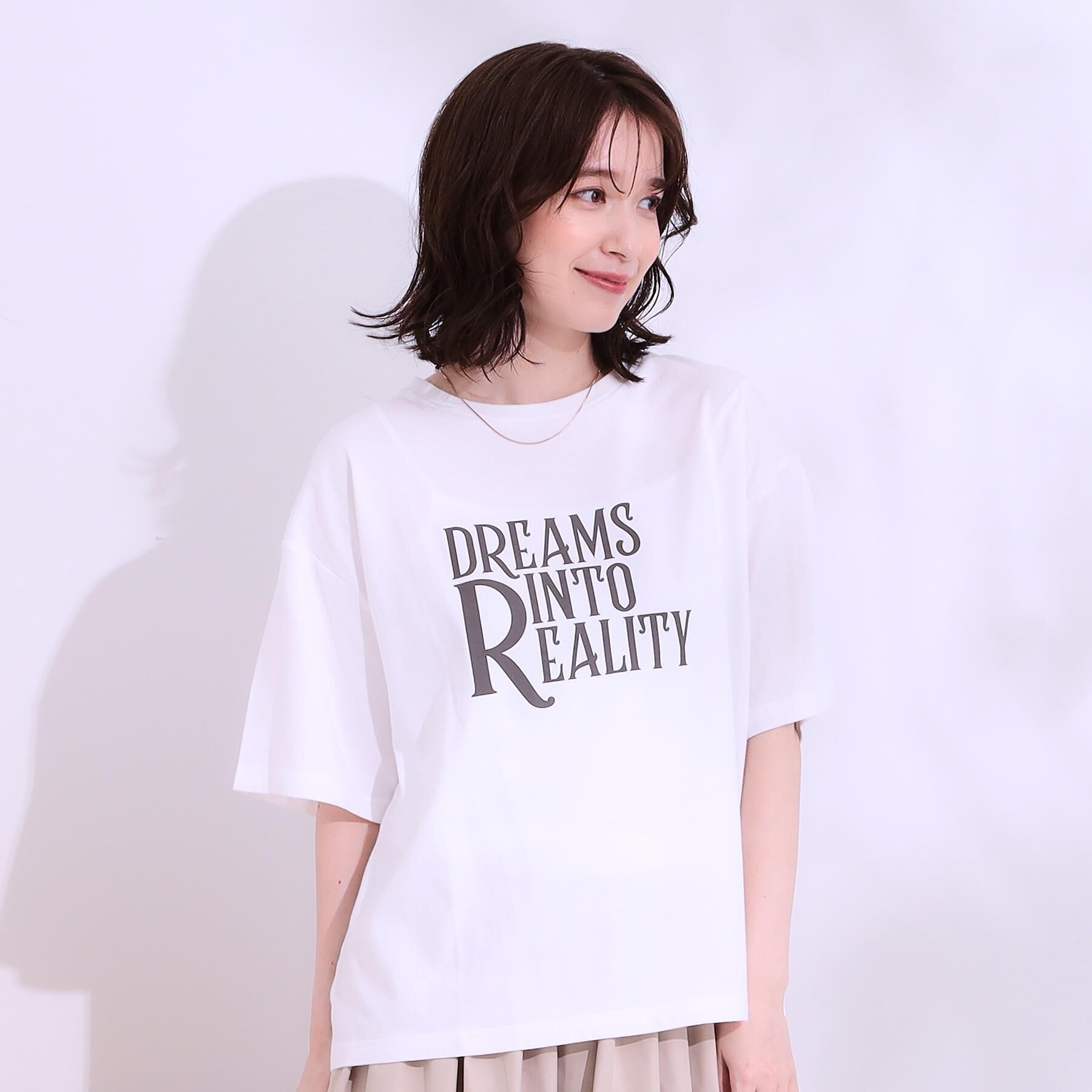 SHOO･LA･RUE「【選べる4柄】コットンプリントロゴTシャツ」|Tシャツ・カットソー|