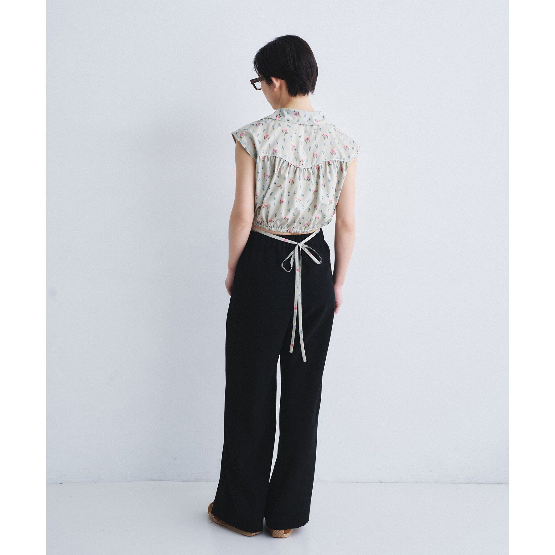 CODE A「flower Vneck pullover」|シャツ・ブラウス|
