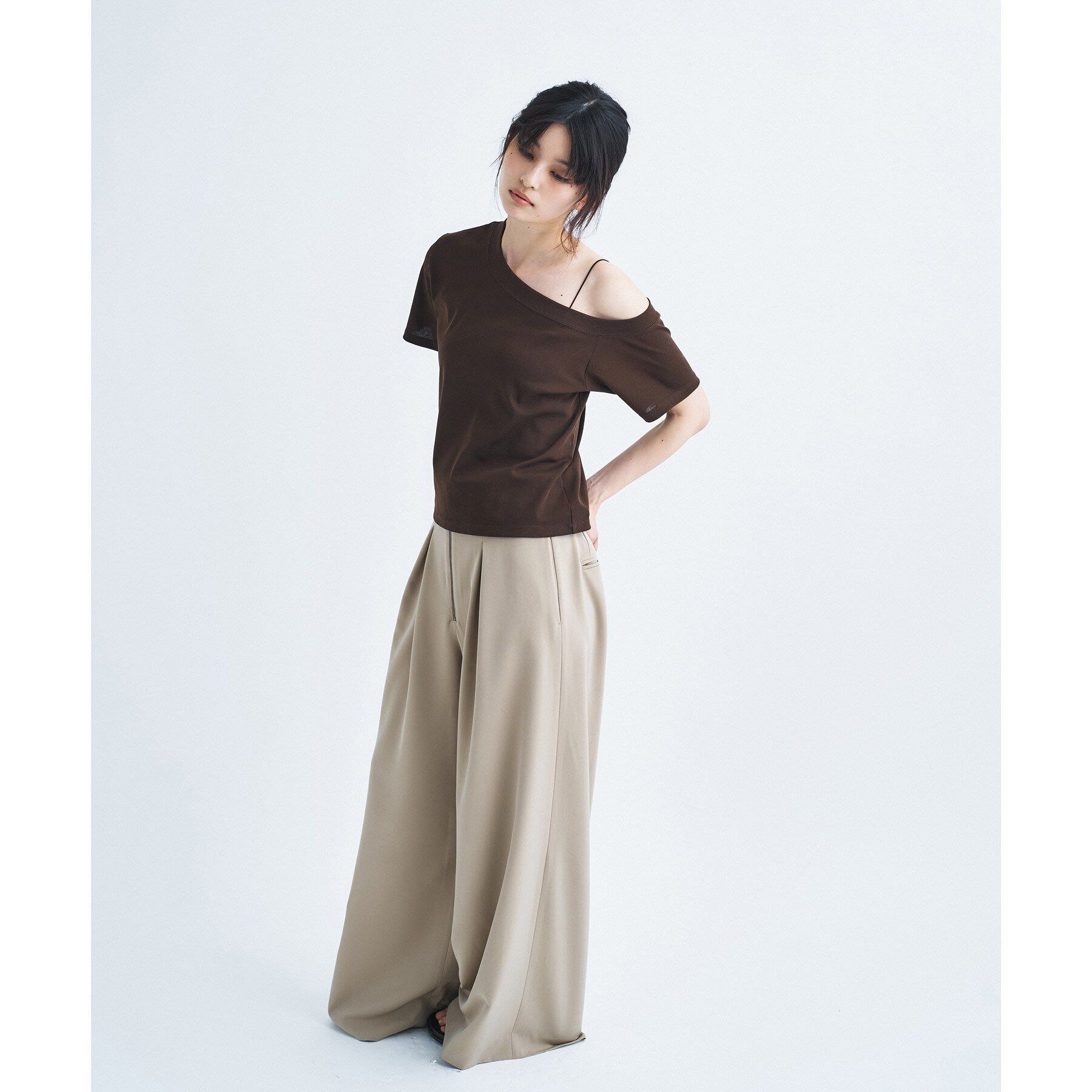 CODE A「PROTAGONISTA｜asymmetry tee」|Tシャツ・カットソー|