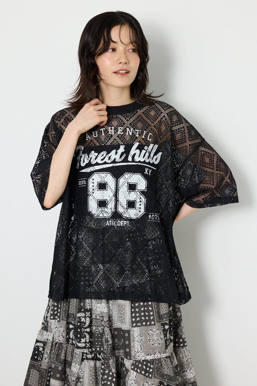 RODEO CROWNS「アソートレースTシャツ」|Tシャツ・カットソー|BLK
