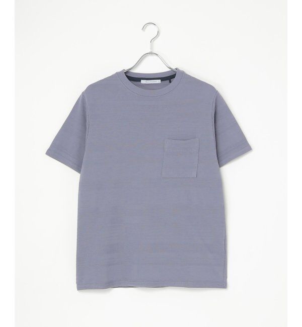 IKKA LOUNGE「冷感リップルボーダーT」|Tシャツ・カットソー|