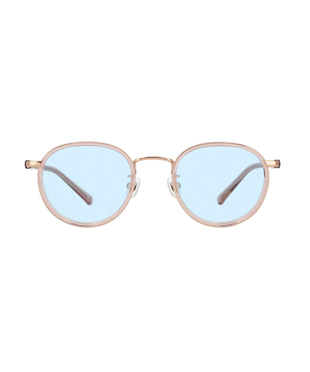Zoff｜UNITED ARROWS ボストン型 ライトブルー Zoff | UNITED ARROWS ボストン型 サングラス メタルフレーム UVカット