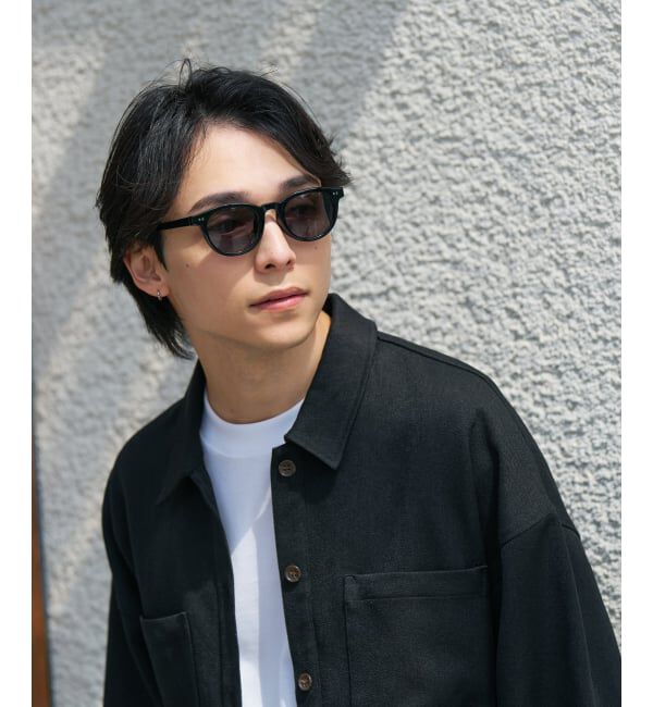  「【WEB限定】SUNCUTGlasses/UV100%CUT ウェリントン型サングラス | カラーレンズ 太縁 紫外線対策 UVカット」|サングラス|