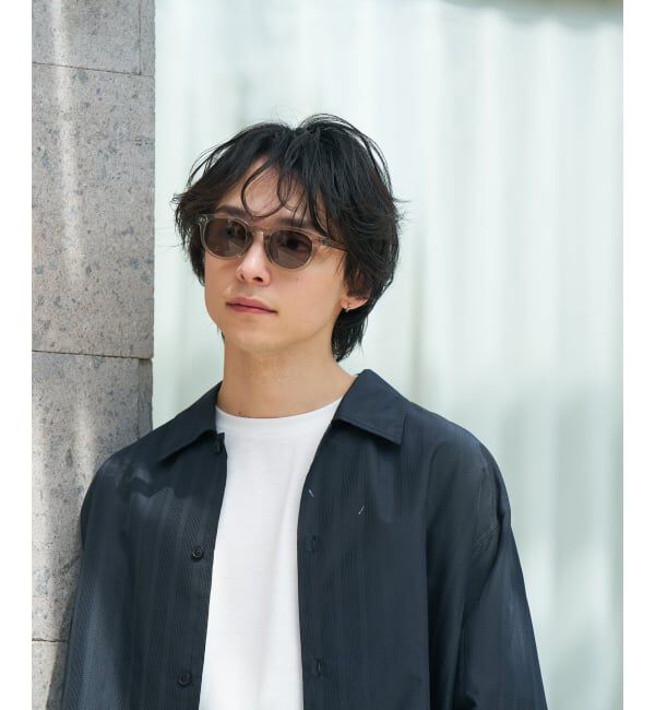  「【WEB限定】SUNCUTGlasses/UV100%CUT ウェリントン型サングラス | カラーレンズ 太縁 紫外線対策 UVカット」|サングラス|