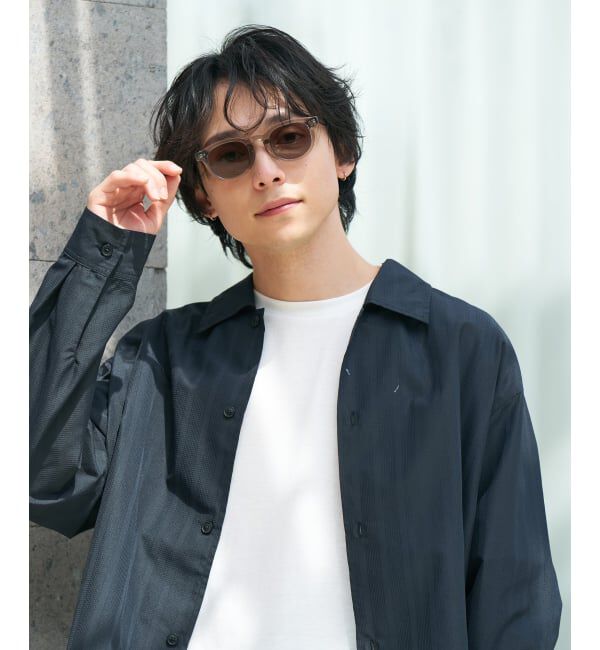  「【WEB限定】SUNCUTGlasses/UV100%CUT ウェリントン型サングラス | カラーレンズ 太縁 紫外線対策 UVカット」|サングラス|