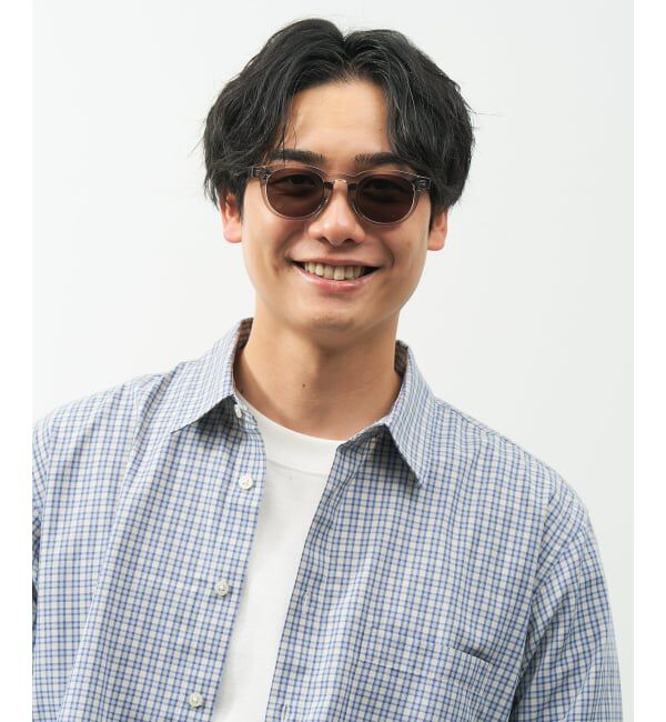  「【WEB限定】SUNCUTGlasses/UV100%CUT ウェリントン型サングラス | カラーレンズ 太縁 紫外線対策 UVカット」|サングラス|