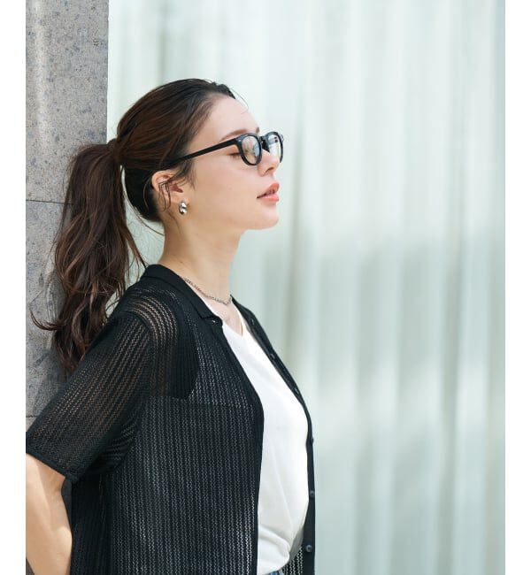  「【WEB限定】SUNCUTGlasses/UV100%CUT ウェリントン型サングラス | カラーレンズ 太縁 紫外線対策 UVカット」|サングラス|