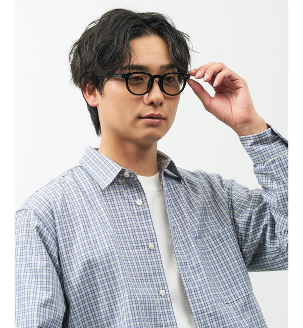  「【WEB限定】SUNCUTGlasses/UV100%CUT ウェリントン型サングラス | カラーレンズ 太縁 紫外線対策 UVカット」|サングラス|