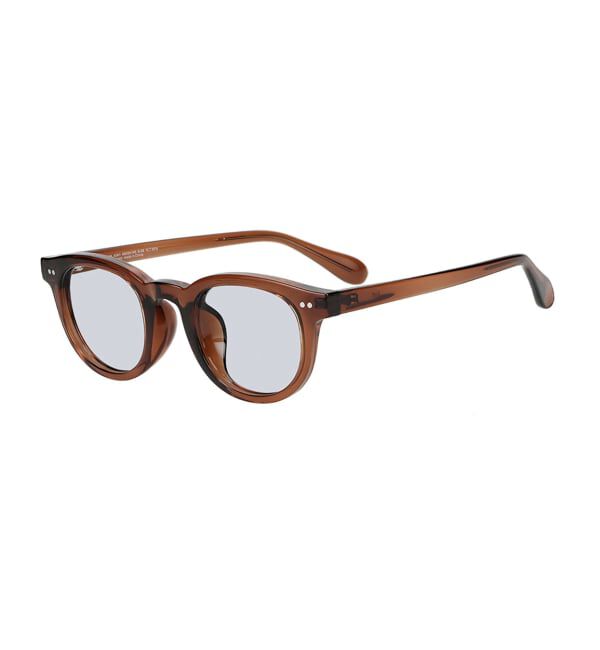  「【WEB限定】SUNCUTGlasses/UV100%CUT ウェリントン型サングラス | カラーレンズ 太縁 紫外線対策 UVカット」|サングラス|