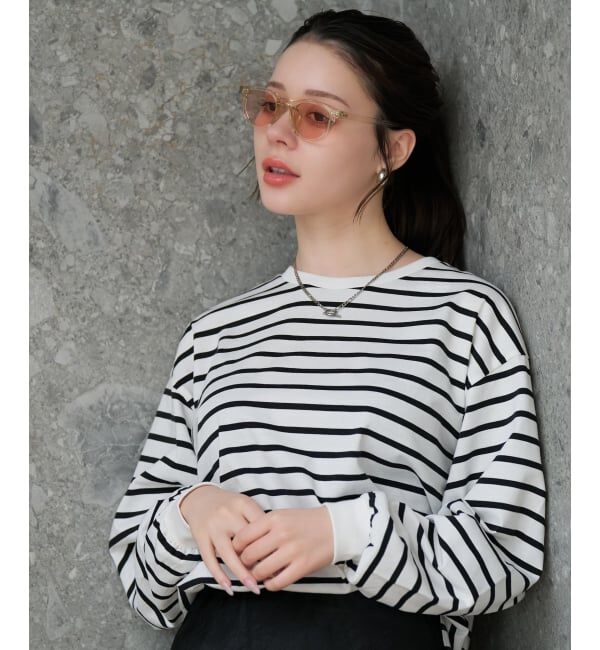  「【WEB限定】SUNCUTGlasses/UV100%CUT ウェリントン型サングラス | カラーレンズ 太縁 紫外線対策 UVカット」|サングラス|