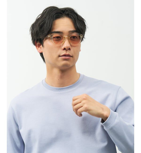  「【WEB限定】SUNCUTGlasses/UV100%CUT ウェリントン型サングラス | カラーレンズ 太縁 紫外線対策 UVカット」|サングラス|