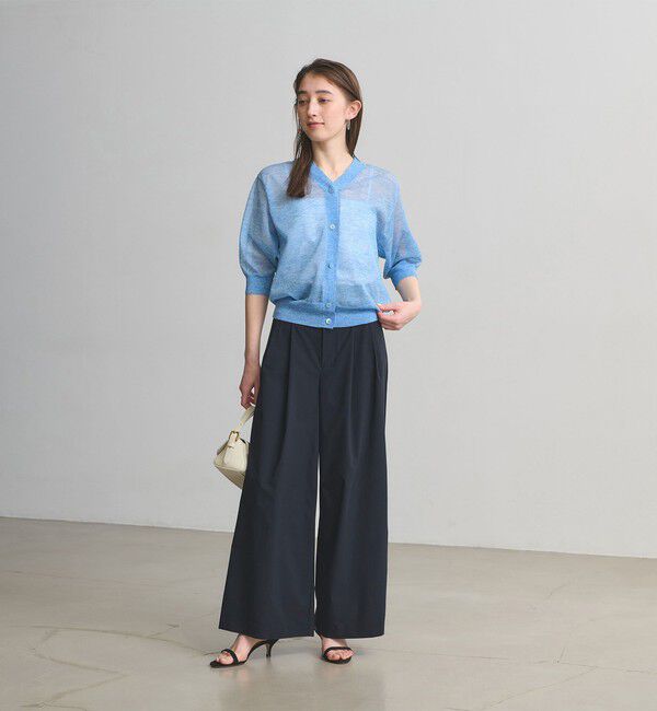 UNITED ARROWS「イージー ワイドパンツ ‐はっ水 UVカット 防シワ ウォッシャブル‐」|スラックス|