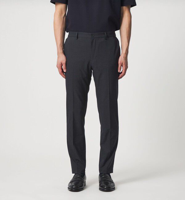 UNITED ARROWS「COOL DOTS プリント ノープリーツ テーパード パンツ UA COZY ウォッシャブル 2WAYストレッチ」|スラックス|